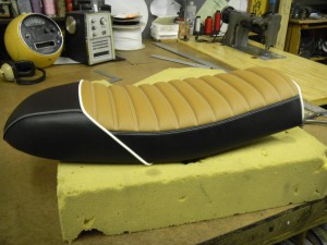 1973 Honda cb500 seat redo,upholstery