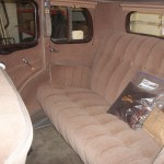 1934 oldsmobile 4 door entire interior redo. Mohair fabric. Vinyl top.Thanks Dale!!!