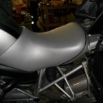 2007 BMW gs1200 seat redo in silver