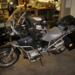 2007 BMW gs1200 seat redo in silver