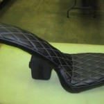 Custom harley chopper seat.