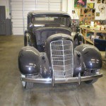 1934 oldmobile 4 door entire interior redo. Mohair fabric. Vinyl top.Thanks Dale!!!