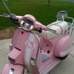 michelle's pink stella. Redone in white sparkly and pink vinyl