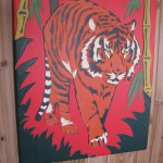 Large tiger vinyl-lux