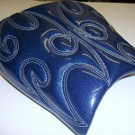 Custom Hyabusa seat redo in blue sparkly