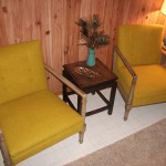 Vintage chair redo in gold.